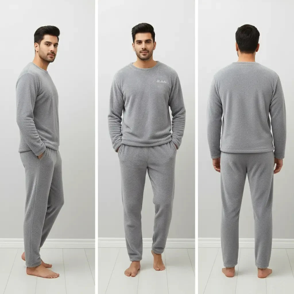 Imported Fur Winter Nightsuit | Cozy Loungewear Set