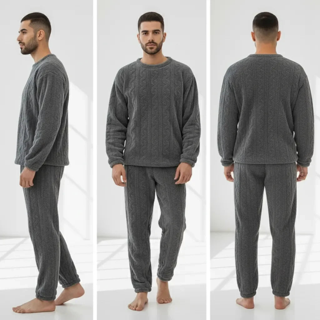 Winter Fleece Woolen Night Suit for Men & Women | Cozy Winter Sleepwear