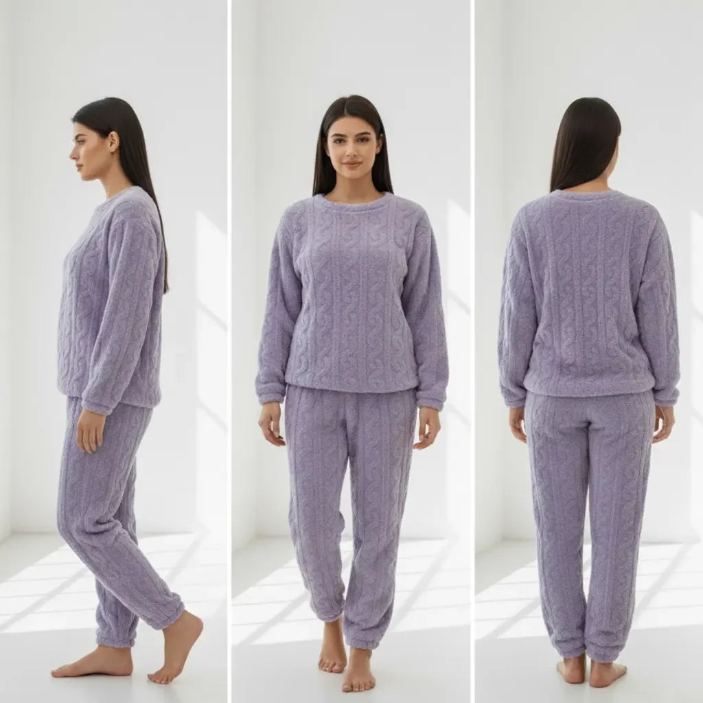 Winter Fleece Woolen Night Suit for Men & Women | Cozy Winter Sleepwear