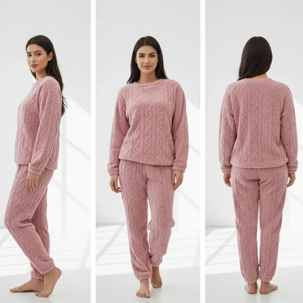 Winter Fleece Woolen Night Suit for Men & Women | Cozy Winter Sleepwear